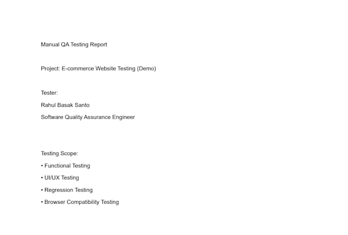 professional software QA testing